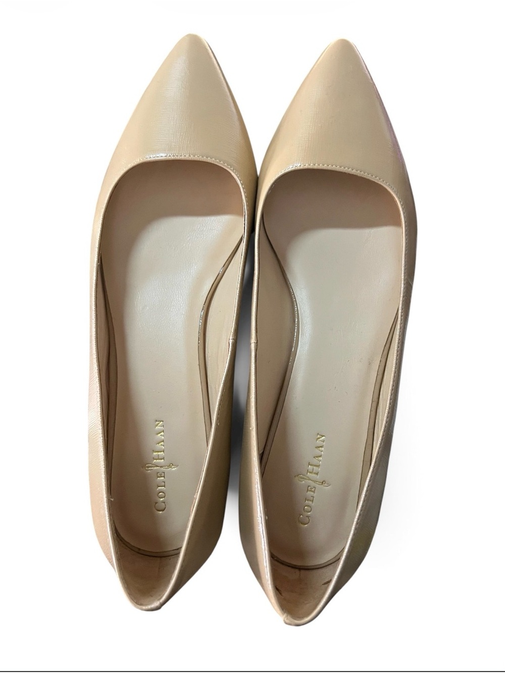 Cole Haan Women's Pointed Toe Flats in Nude size 8.5M